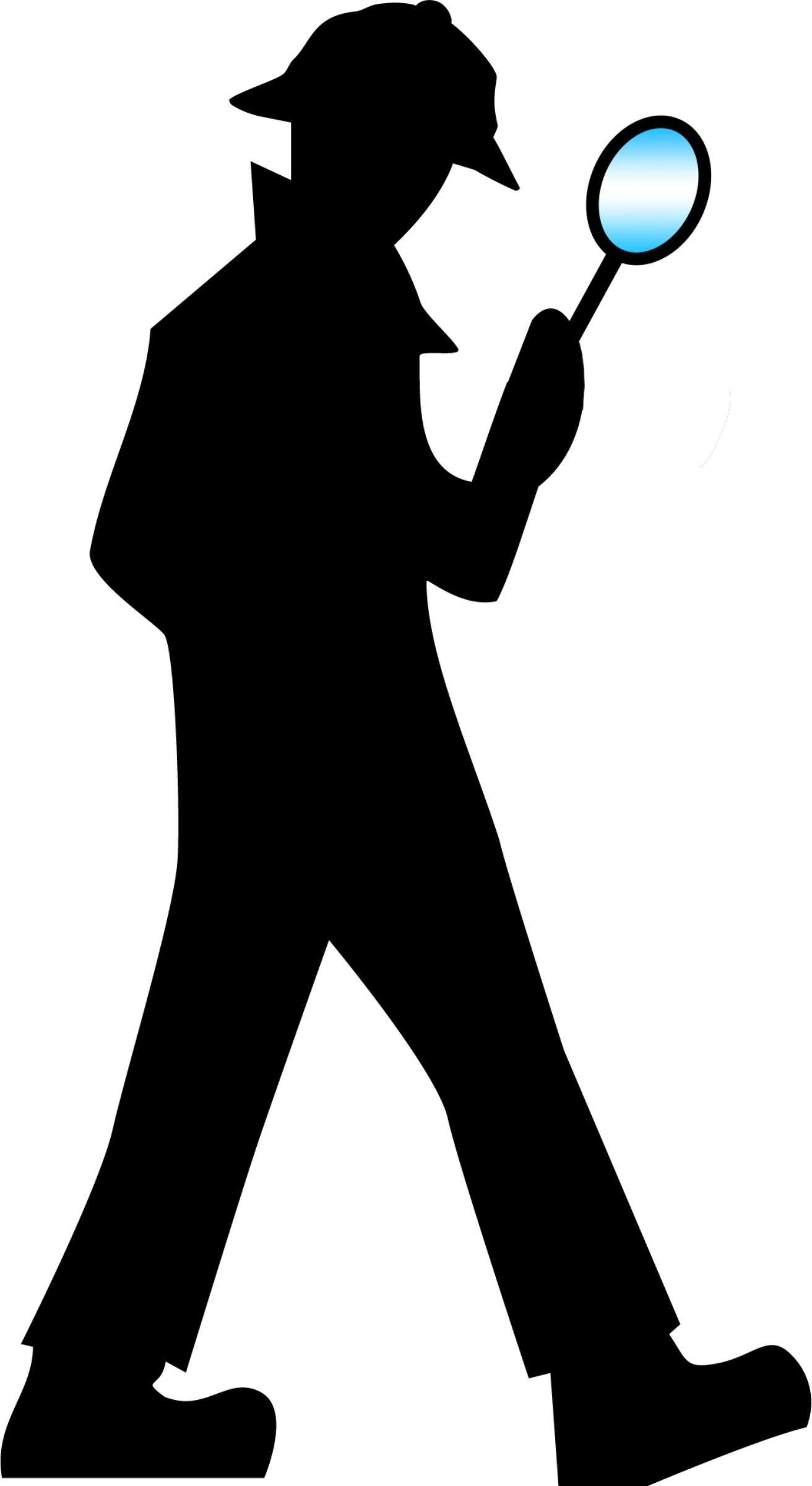 Detective With Magnifying Glass - Magnifying Glass Detective, Transparent background PNG HD thumbnail