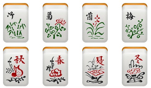 Mahjong Merlin, Bamboo And Chrysanthemum   Png Icons - Mah Jongg, Transparent background PNG HD thumbnail