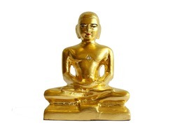 Gold Mounted Mahavir Swami Idol - Mahaveer Swami, Transparent background PNG HD thumbnail