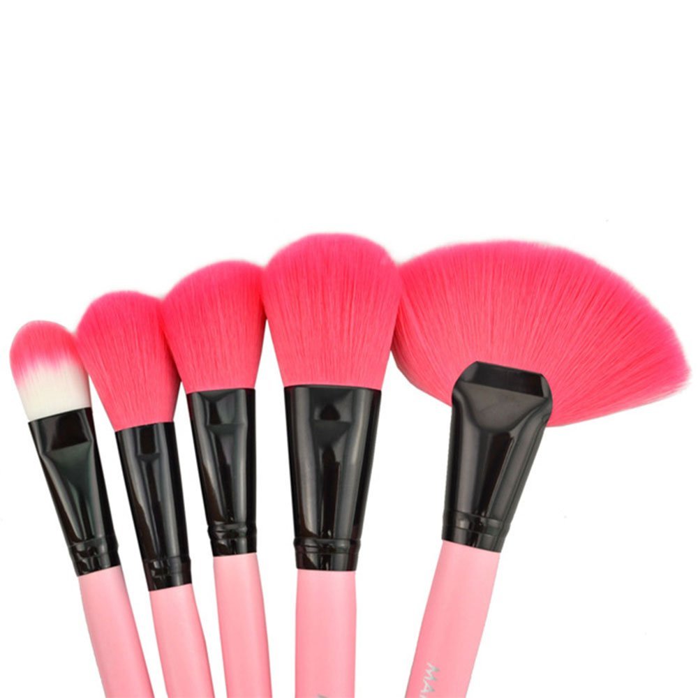 Amazon Pluspng.com: Bestrice Professional Wool Cosmetic Makeup Brush Set Kit Brushes And Tools Make Up Case,10 Kinds Of Pink Series (A 24Pcs): Health U0026 Personal Hdpng.com  - Makeup Brush, Transparent background PNG HD thumbnail