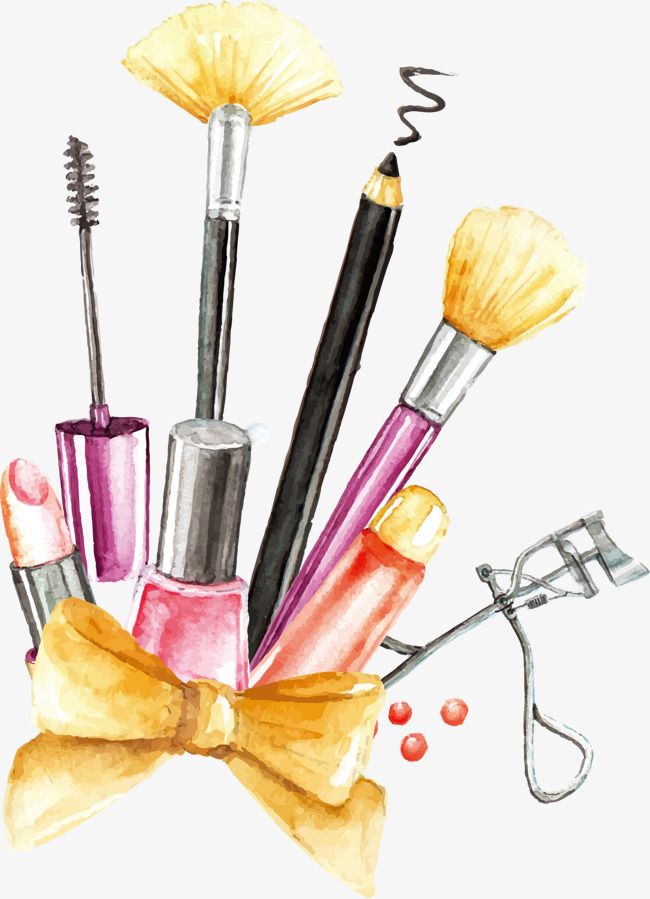 Vector Painting Makeup Tools, Cosmetic, Makeup Tools, Brush Png And Vector - Makeup Brush, Transparent background PNG HD thumbnail
