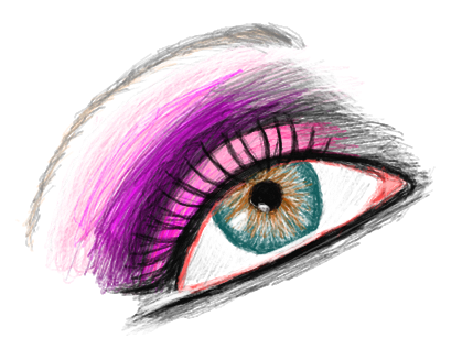 Png Eyelash 2 Eye Makeup Sketch By Demonportal - Makeup, Transparent background PNG HD thumbnail
