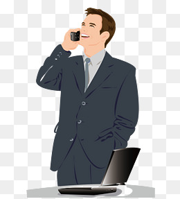 Call The Boss, Boss, The Person Who Calls, The Man Png And Vector - Man Calling, Transparent background PNG HD thumbnail