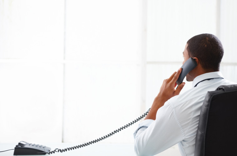 Conference Call Image 2 - Man Calling, Transparent background PNG HD thumbnail