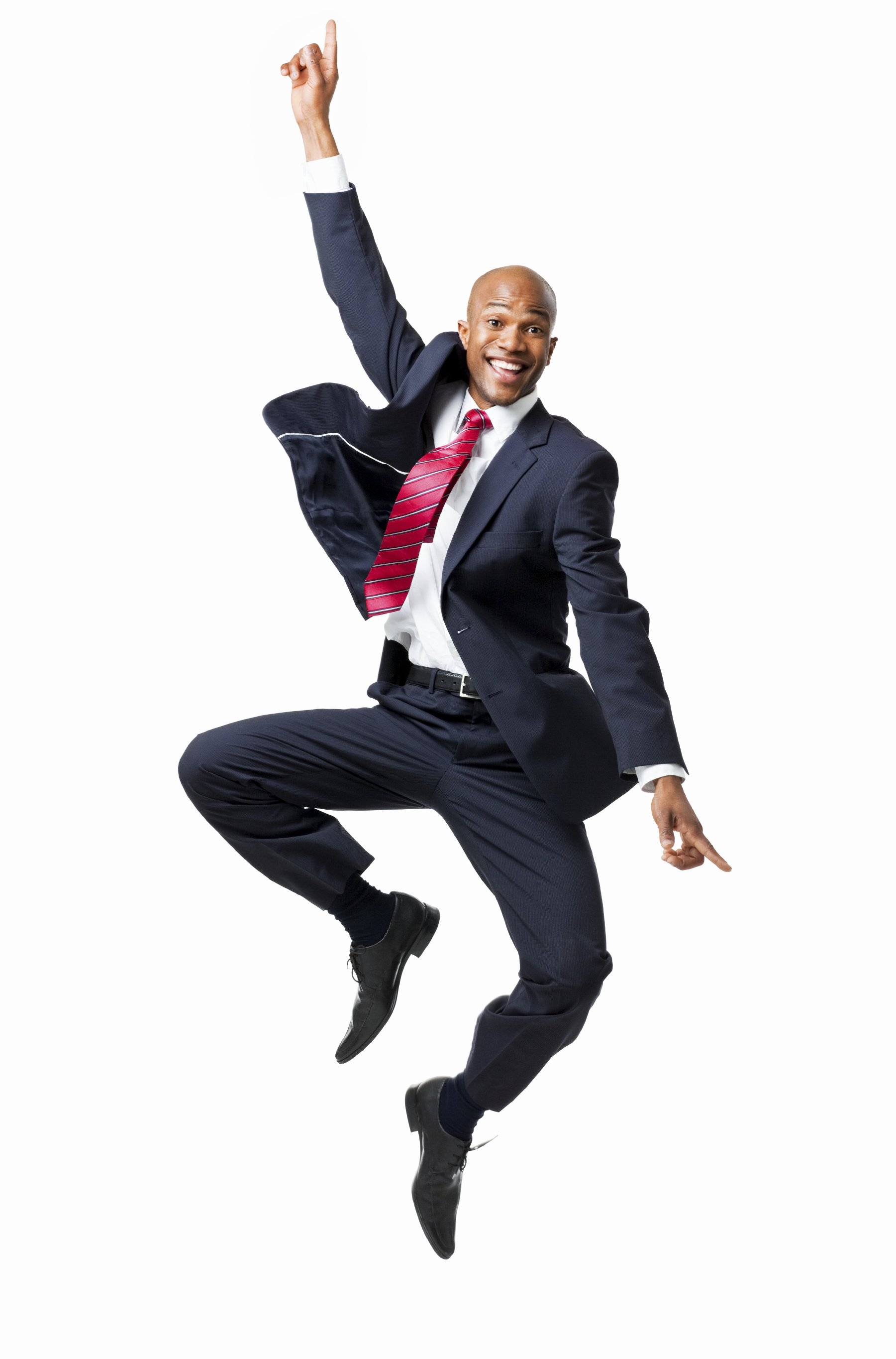 Man Jumping For Joy Png - Businessman Excitedly Jumping In The Air   Isolated, Transparent background PNG HD thumbnail