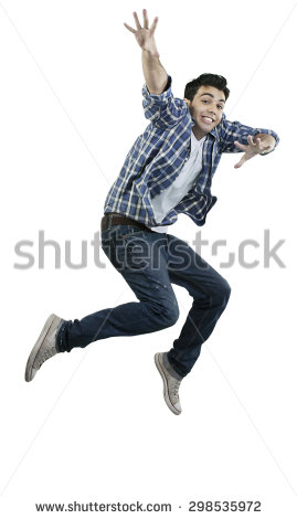 Man Jumping In The Air - Man Jumping For Joy, Transparent background PNG HD thumbnail