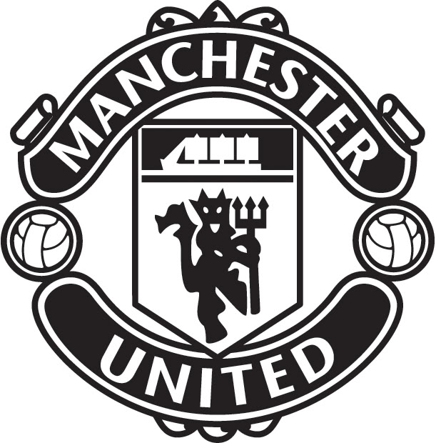 Manchester United Logo Black And White - Manchester United, Transparent background PNG HD thumbnail