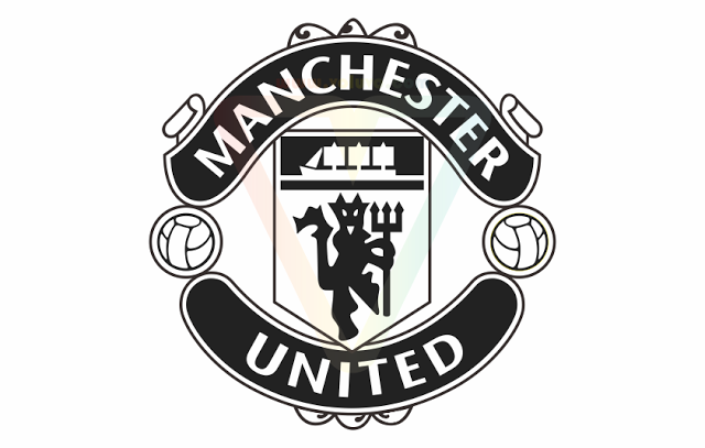 Manchester United Logo Black White - Manchester United, Transparent background PNG HD thumbnail