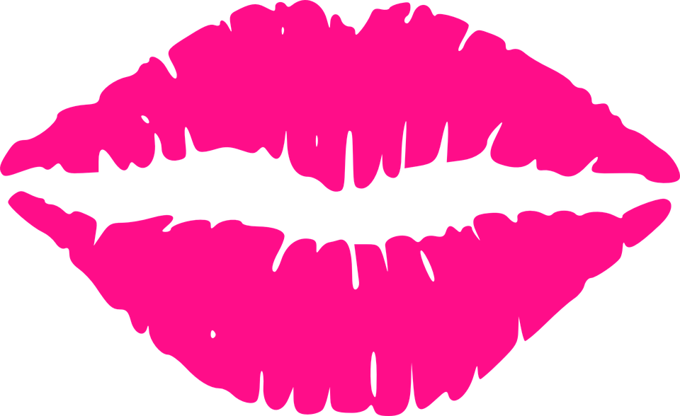 Beijo Lábios Quente Rosa Beijos Feminino Mulher - Marca De Beijo, Transparent background PNG HD thumbnail