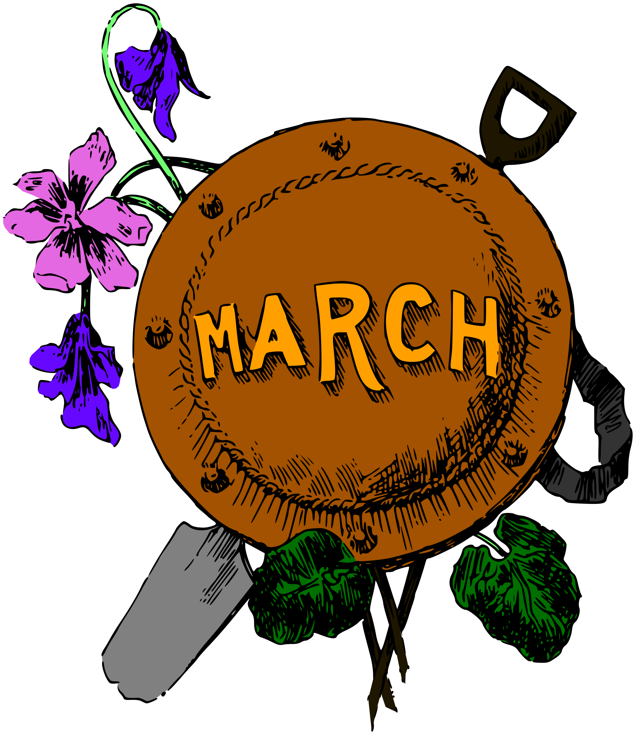 Big Image (Png) - March Month, Transparent background PNG HD thumbnail