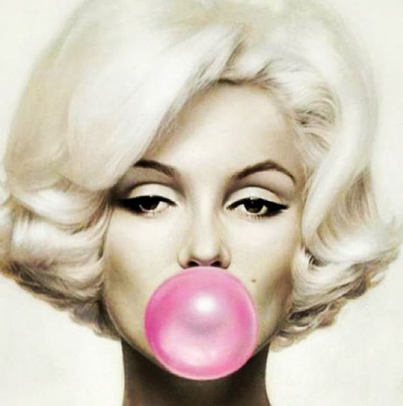 Marilyn Monroe Vector in blac