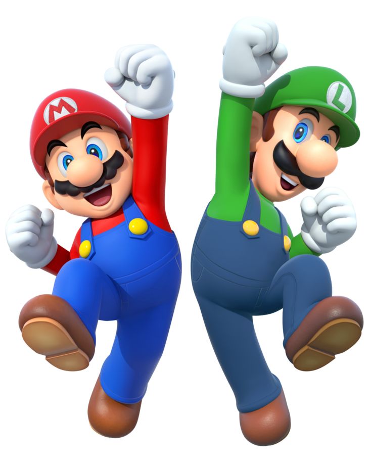 Mario And Luigi 2015 Render By Banjo2015.deviantart Pluspng.com On @deviantart - Mario And Luigi, Transparent background PNG HD thumbnail