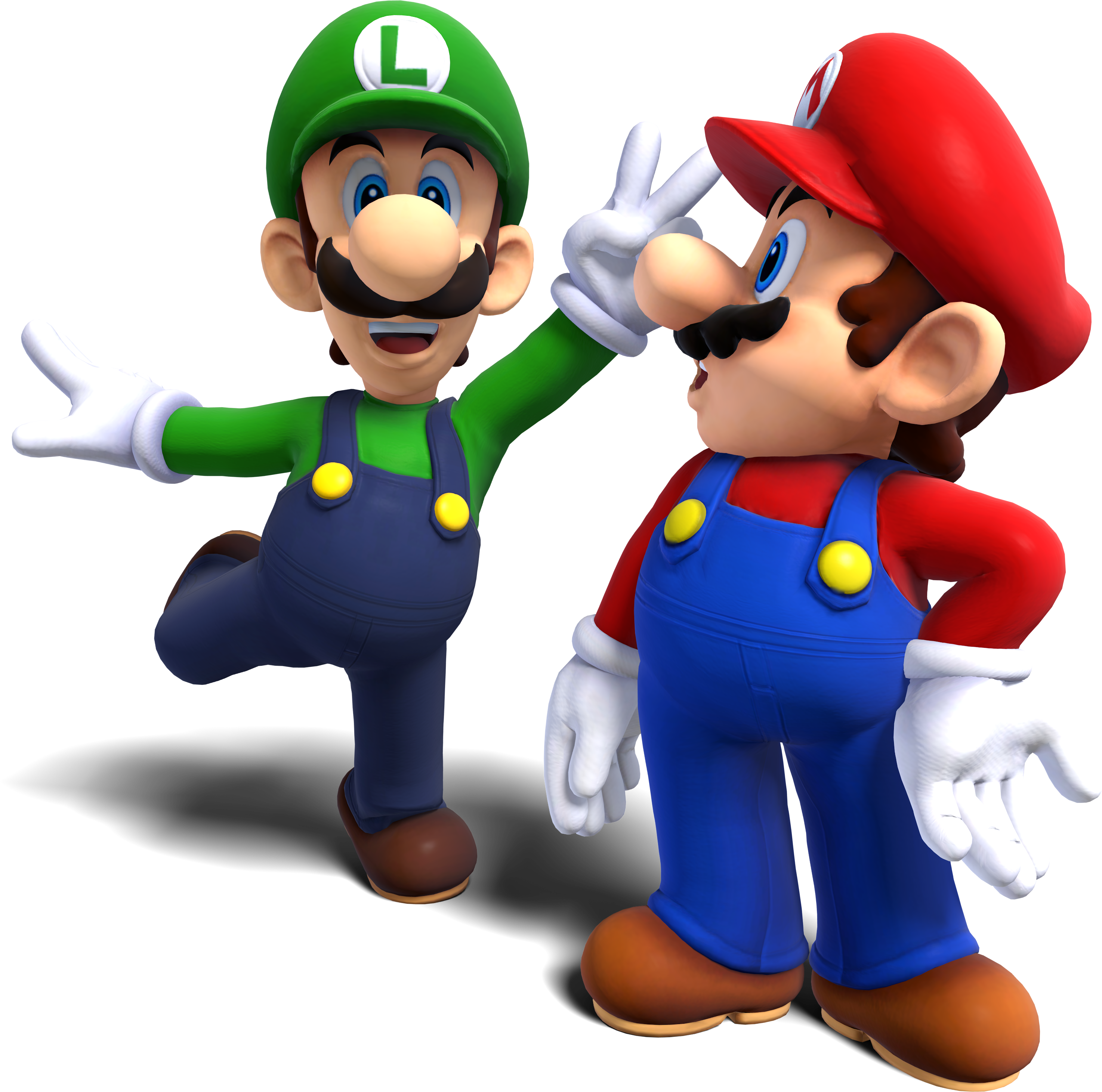 . Hdpng.com Mario And Luigi 3D Render (Remake) By Maxigamer - Mario And Luigi, Transparent background PNG HD thumbnail