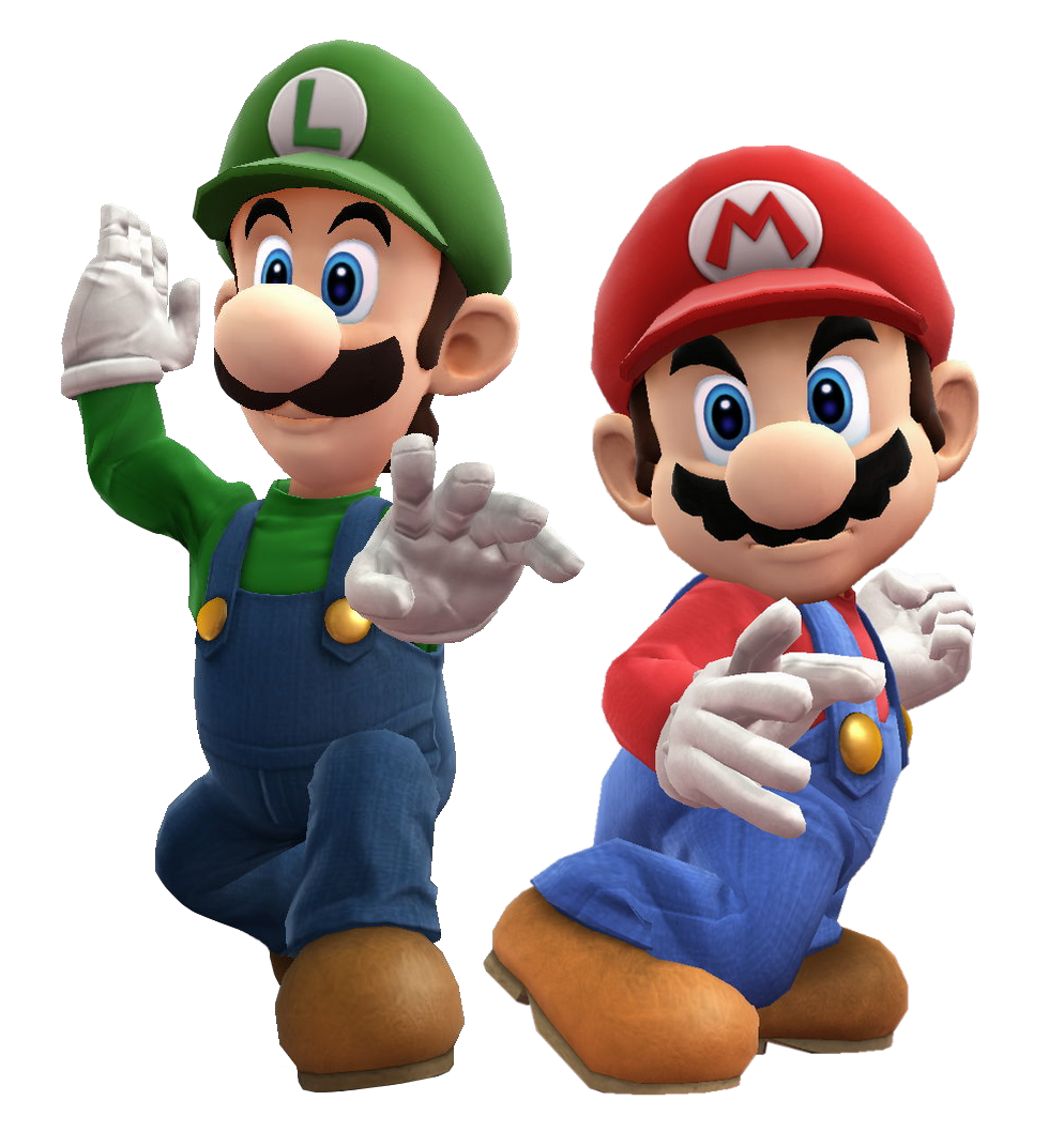 . Hdpng.com Mario And Luigi Battle Pose By Banjo2015 - Mario And Luigi, Transparent background PNG HD thumbnail