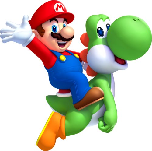Mario Wallpaper Called Mario And Yoshi - Mario, Transparent background PNG HD thumbnail