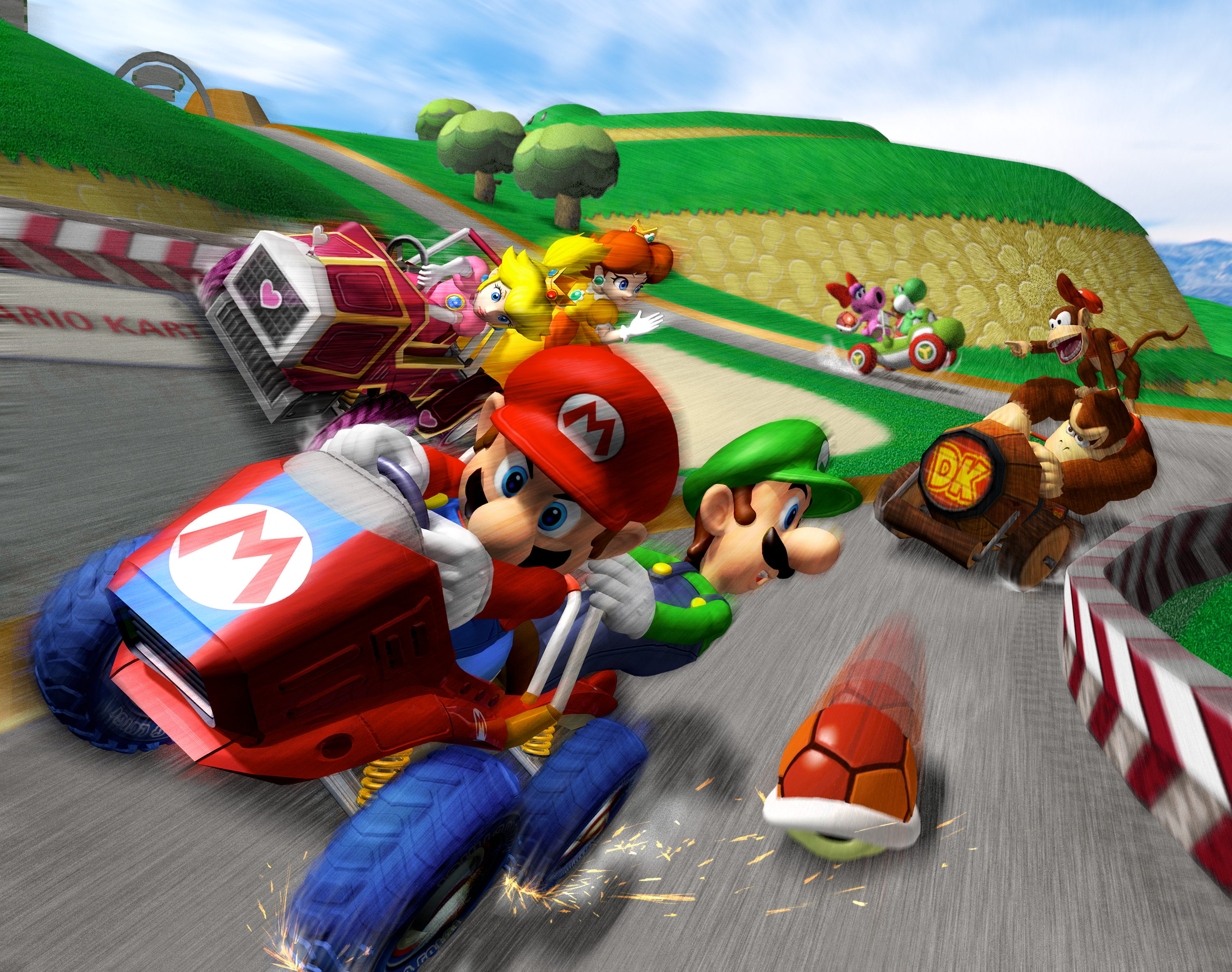 Hd Wallpaper | Background Image Id:865505 - Mario Kart, Transparent background PNG HD thumbnail