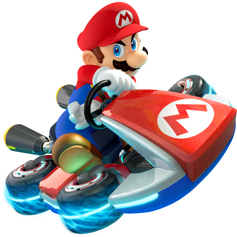 Mario Kart 8 Mario.png - Mario Kart, Transparent background PNG HD thumbnail