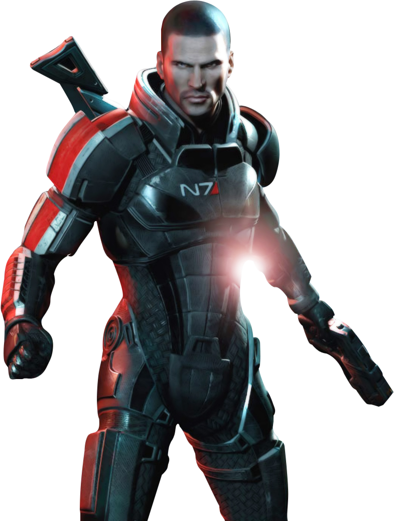 Commander Shepard In Mass Effect 3.png - Mass Effect, Transparent background PNG HD thumbnail