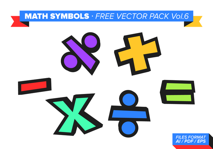 Math Symbols Free Vector Pack Vol. 6 - Maths Signs, Transparent background PNG HD thumbnail