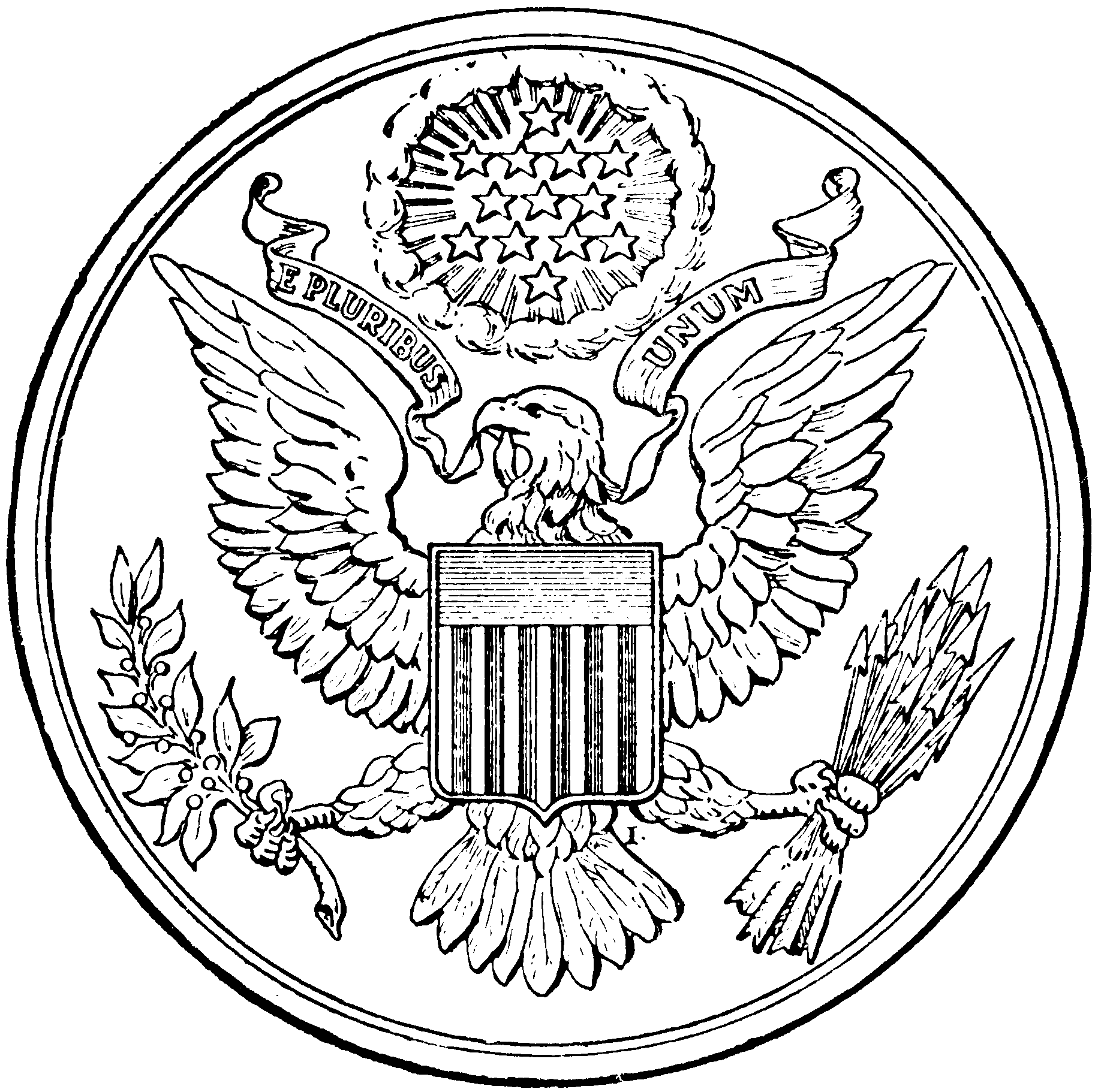 File:first Great Seal Of The Us Bah P257.png - May Black And White, Transparent background PNG HD thumbnail