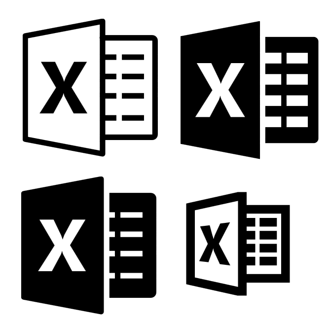 There Is Also An Assigned Icon For Excel Files. This Icon Helps Users To Identify Which Files Are Compatible With Ms Excel. Here Are The Icons You Can Hdpng.com  - May Black And White, Transparent background PNG HD thumbnail