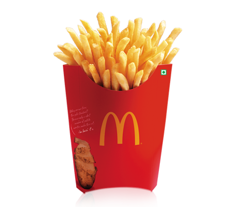 French Fries (Small/ Medium/ Large). Mcdonalds India French Fries - Mcdonalds French Fries, Transparent background PNG HD thumbnail