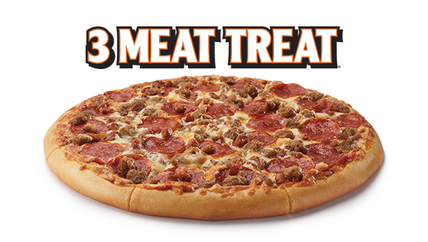 3 Meat Treat Pizza* - Meat And Cheese, Transparent background PNG HD thumbnail