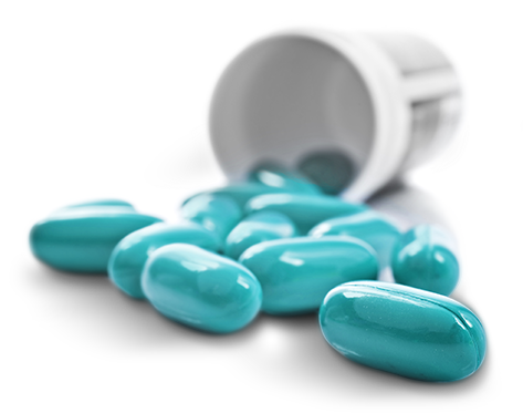 Pills Spilling Out - Medication, Transparent background PNG HD thumbnail