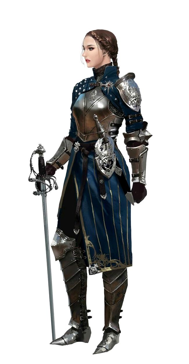 Medieval Knight Png Hd - Female Swashbuckler Knight   Pathfinder Pfrpg Dnd Du0026D D20 Fantasy, Transparent background PNG HD thumbnail