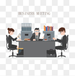 Vector Business Meetings, Vector, Hd, Male Png And Vector - Meeting, Transparent background PNG HD thumbnail