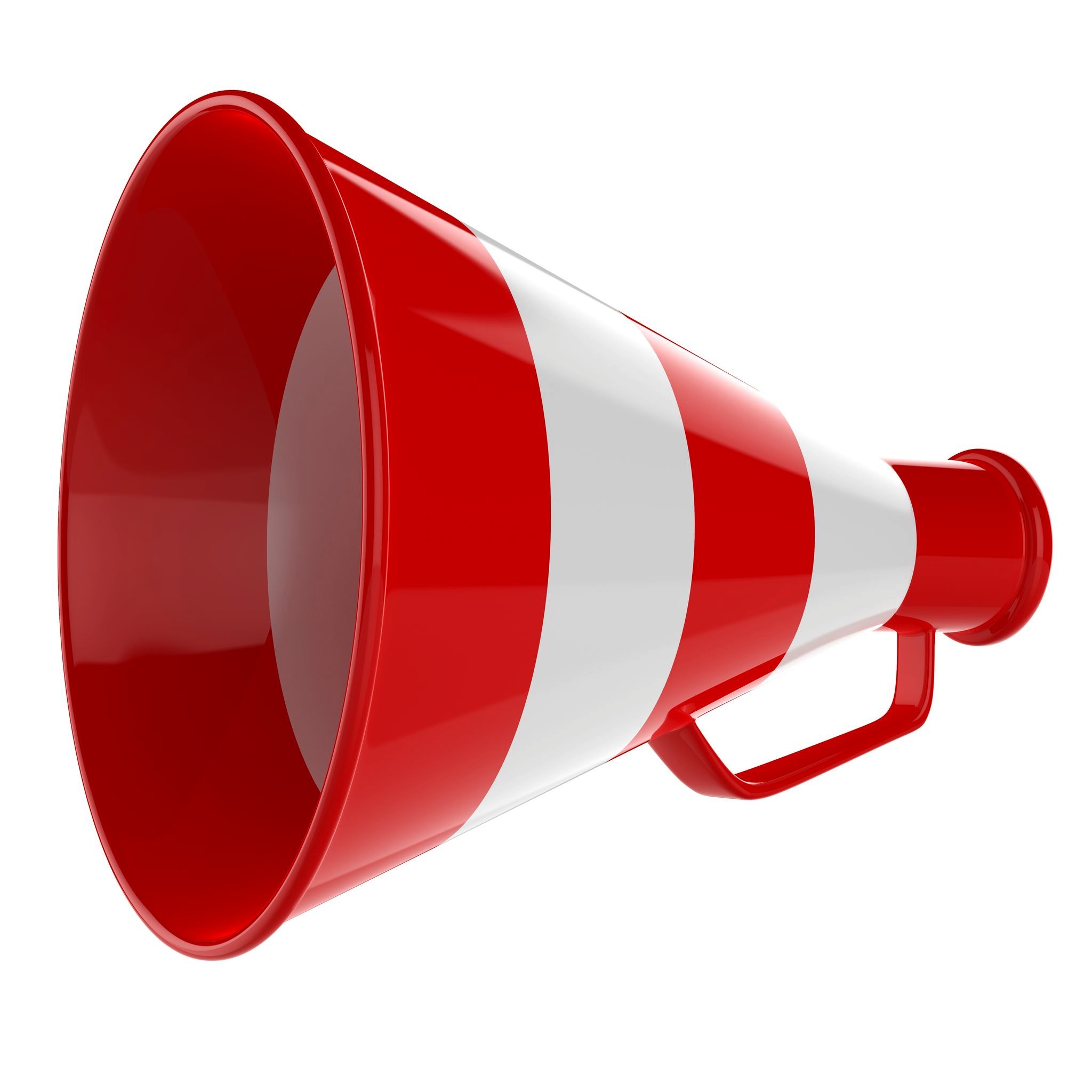 Red Cheering Megaphone Clipart Clipart Image 1 - Megaphone, Transparent background PNG HD thumbnail