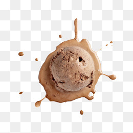Melted Ice Cream Ball. Png - Melting Ice Cream, Transparent background PNG HD thumbnail