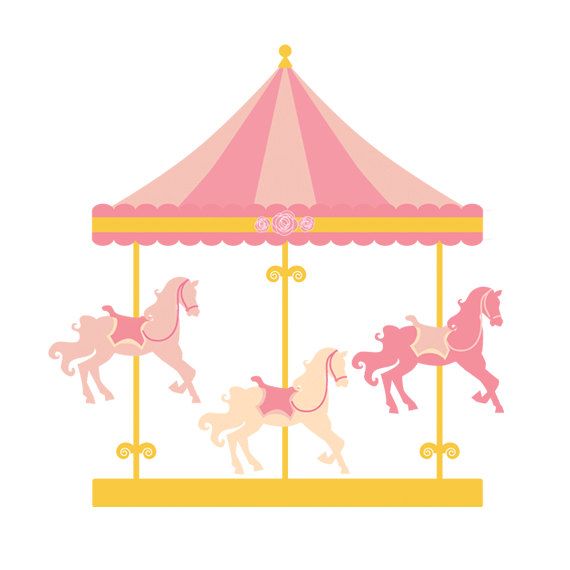 Etsy Carousel clipart - merry go round clip art, carnival clip art, fair,, Merry Go Round PNG Carnival - Free PNG