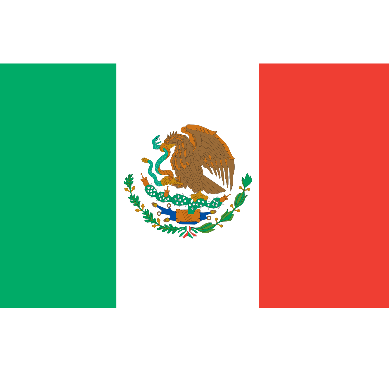 Mexico Clip Art 50 - Mexican Flag, Transparent background PNG HD thumbnail