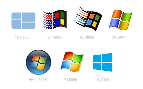 Now We Have The New Windows 8 Logo, Which In Some Ways Goes Back To The Single Colour Simplicity Of The Very First Windows Logo: - Microsoft Windows, Transparent background PNG HD thumbnail
