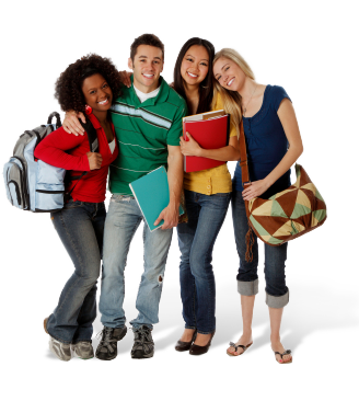 Smiling Students - Middle School Kids, Transparent background PNG HD thumbnail