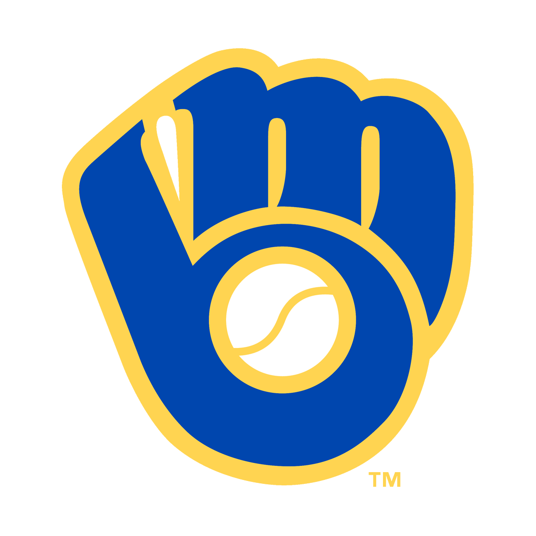 Milwaukee Brewers Glove Logo - Milwaukee Brewers, Transparent background PNG HD thumbnail
