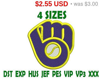 Sale 15% Milwaukee Brewers Logo Embroidery Design   Instant Download Machine Embroidery Pattern - Milwaukee Brewers Vector, Transparent background PNG HD thumbnail