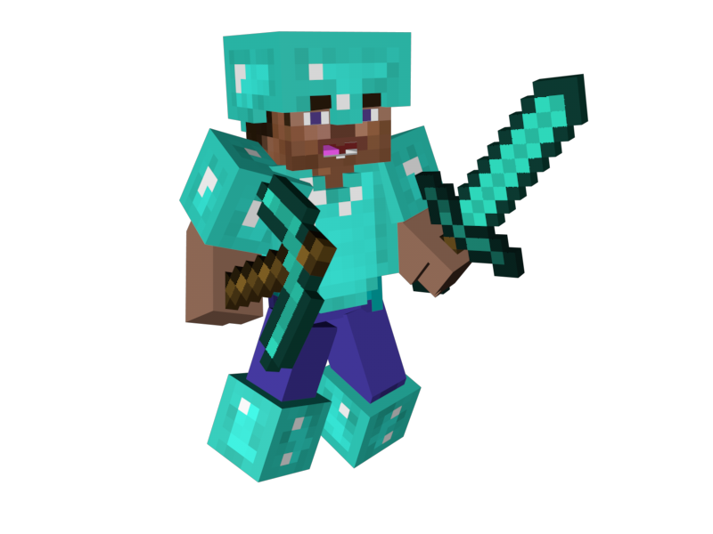 Download Png Image   Minecraft 3D Character Png 311 - Minecraft, Transparent background PNG HD thumbnail
