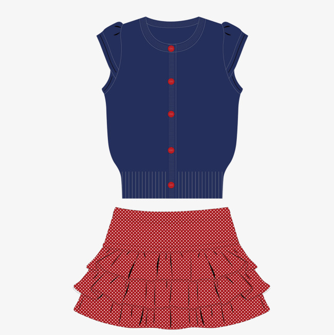 Girls Set, Short Skirt, Shoulder, Set Free Png And Vector - Mini Skirt Dress, Transparent background PNG HD thumbnail