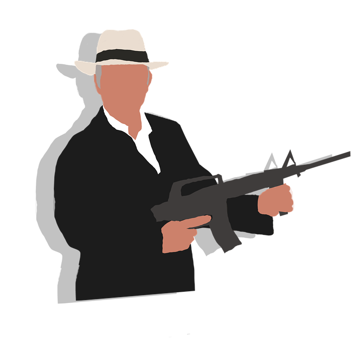 Gangster, Retro Style, Mafia - Mobster, Transparent background PNG HD thumbnail