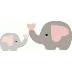 I Think Iu0027M In Love With This Design From The Silhouette Design Store! - Mom And Baby Elephant, Transparent background PNG HD thumbnail