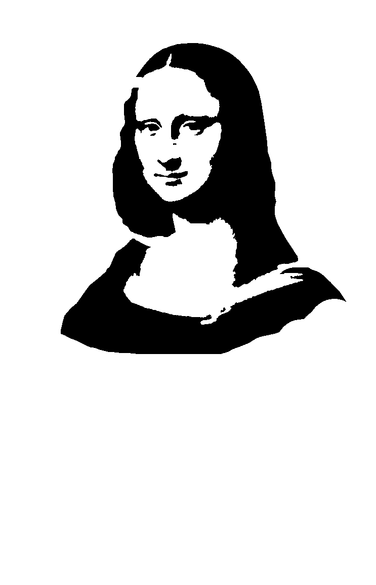 Mona Lisa Pop Art Style. Images For Simple Stencil Art - Mona Lisa, Transparent background PNG HD thumbnail