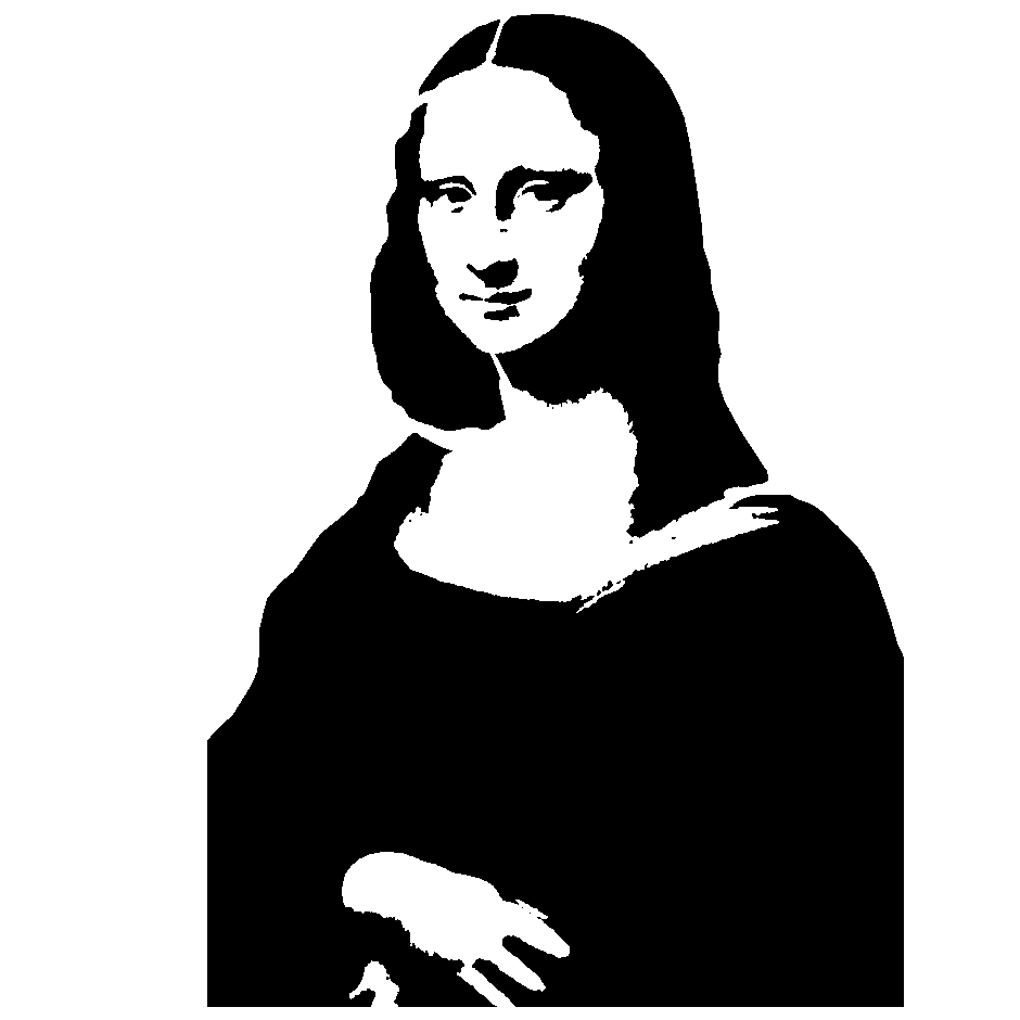 Mona Lisa Stencil | Sp Stencils - Mona Lisa, Transparent background PNG HD thumbnail