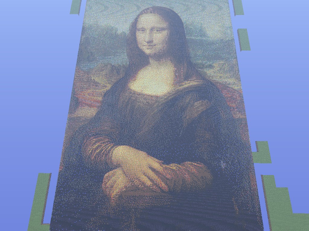 Mona Lisa smile, a funny anim