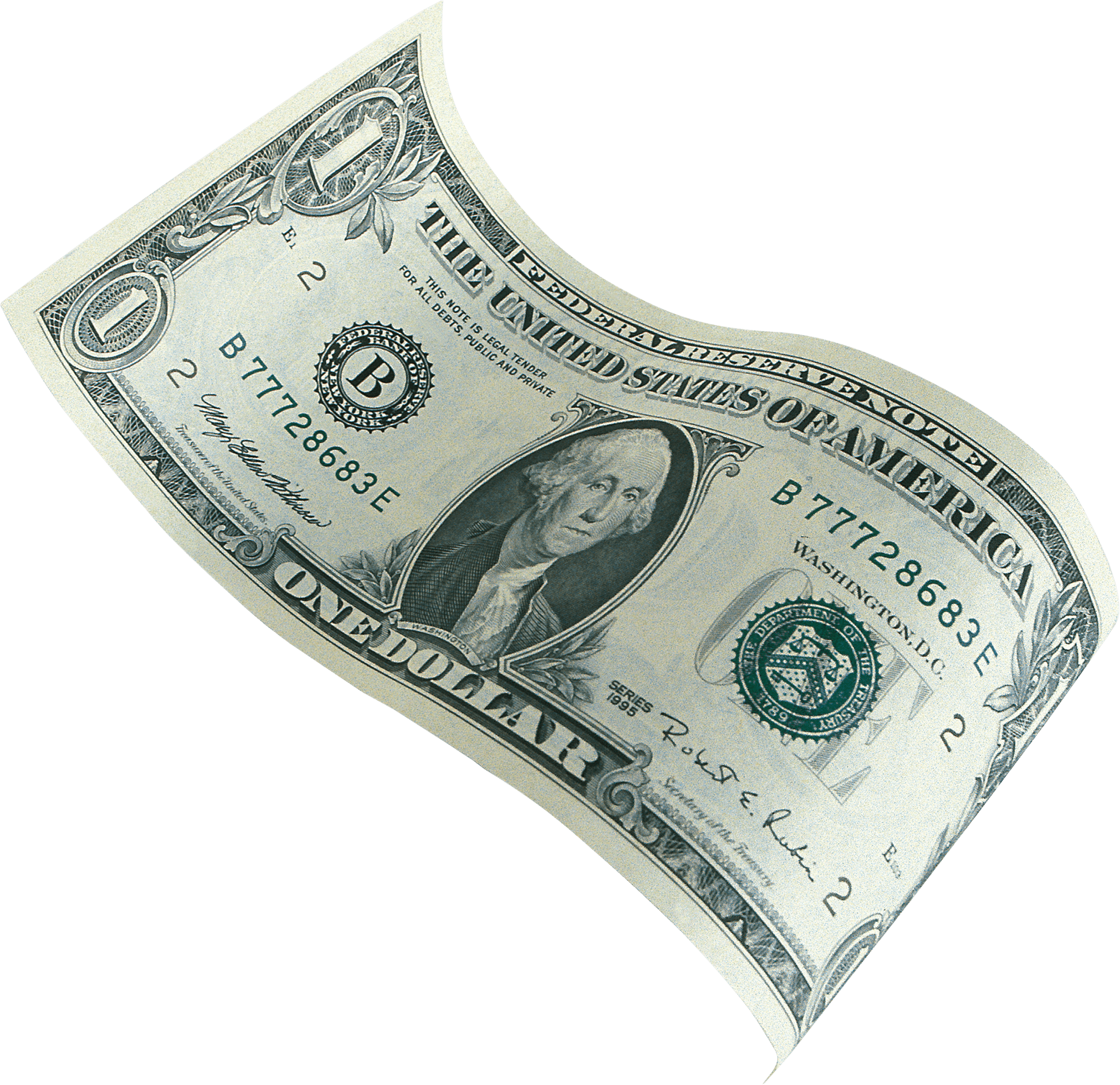 Money One Bill Dollar - Money Bills, Transparent background PNG HD thumbnail
