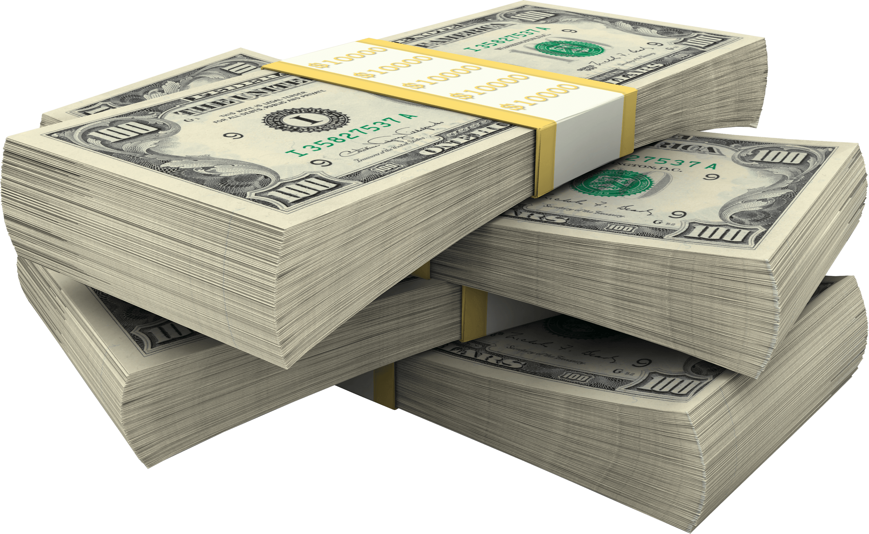 Stack Of Dollar Bills Money - Money Bills, Transparent background PNG HD thumbnail