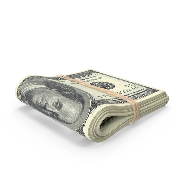 Us 100 Dollar Bill Folded - Money Bills, Transparent background PNG HD thumbnail