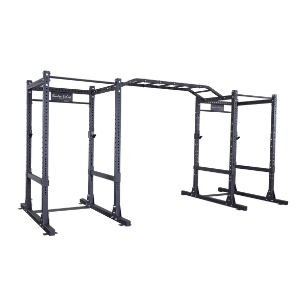 Body Solid   Pcl Power Rack Double Spr1000 W. Monkey Bar - Monkey Bars Black And White, Transparent background PNG HD thumbnail