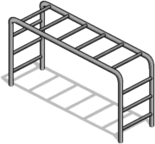 Decorations - Monkey Bars Black And White, Transparent background PNG HD thumbnail
